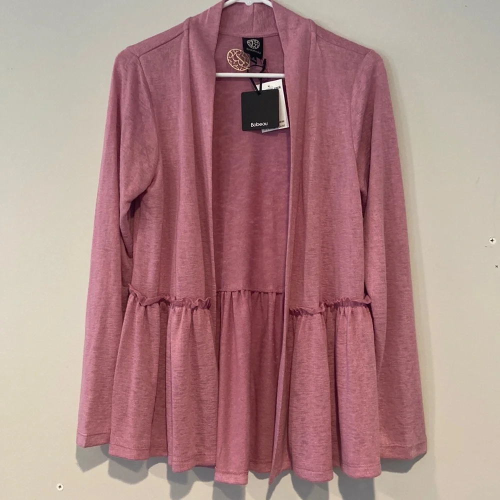 NWT Bobeau Open Front Long Sleeve Cardigan in Sz Medium - Picture 1 of 10